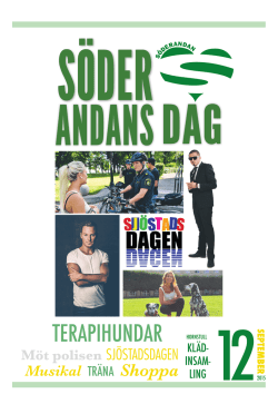 Komplett program för Söderandans Dag inklusive Sjöstadsdagen