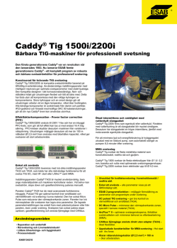 Caddy® Tig 1500i/2200i