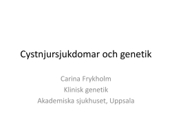 10. Cystnjursjukdoma och genetik, Frykholm