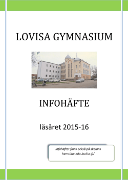 Klicka här för att läsa infohäftet