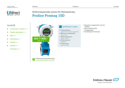 Proline Promag 10D