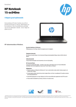 HP Notebook 15-ac040no