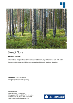 Skog i Nora - LRF Konsult