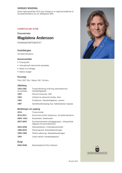 Cv Magdalena Andersson (pdf 130 kB)