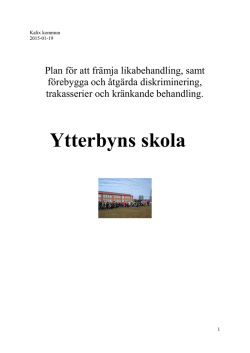 Likabehandlingsplan