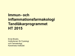 Immun- och Inflammationsfarm - T3 - Core - HT 2015 - Ping-Pong
