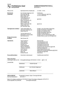 2015-06-17 Protokoll, Omsorgsnämnden