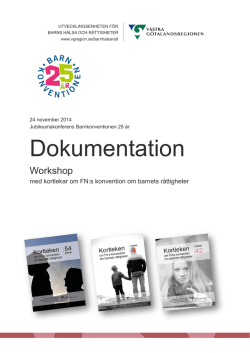 Workshopdokumentation - Västra Götalandsregionen