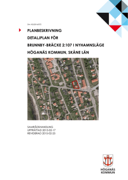 Planbeskrivning - Höganäs kommun