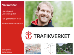 Åtgärdsvalsstudier Jönköpingsbanan och järnvägen Jönköping