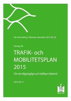 Rapport, trafik och mobilitetsplan