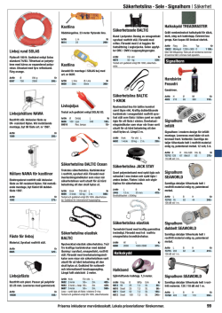 Säkerhetslina · Sele · Signalhorn | Säkerhet