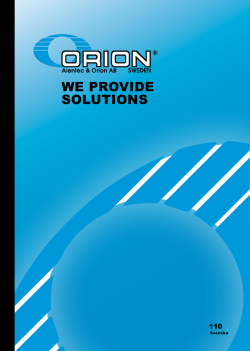 Katalog 110 - Alentec & Orion