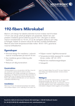 192-fibers Mikrokabel