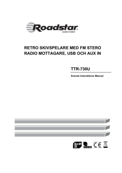 retro skivspelare med fm stero radio mottagare, usb och aux in ttr-730u