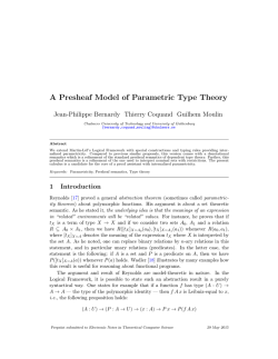 A Presheaf Model of Parametric Type Theory