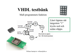 VHDL testbänk