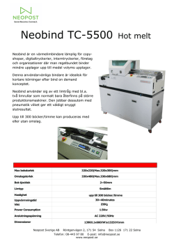 Produktblad Neobind TC-5500