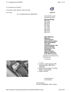 Page 1 of 15 21: Cylinderhuvud, B5204T5 22.01.2015 http