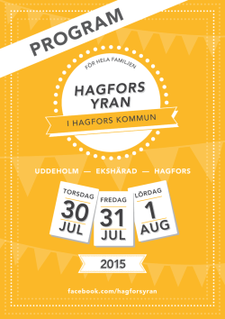 PROGRAM - Hagfors