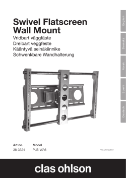 Swivel Flatscreen Wall Mount