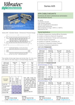 Load mode: Compression Typical load range: 15 - 80 kg