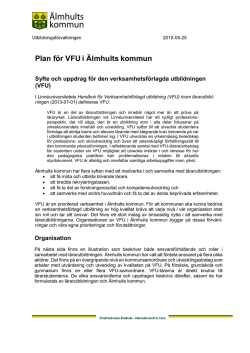 Plan för VFU i Älmhult