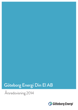 Göteborg Energi Din El AB 2014