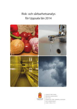 Risk-och sårbarhetsanalys Uppsala län 2014
