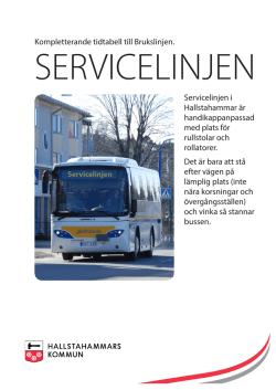 Servicelinjen - Hallstahammars kommun