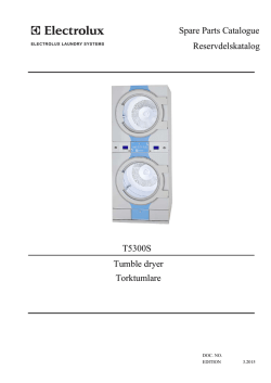 Spare Parts Catalogue Reservdelskatalog T5300S Tumble dryer