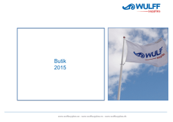 Butik 2015 - Wulff Supplies