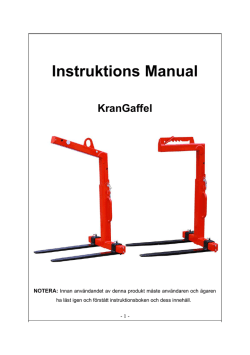 Instruktions Manual