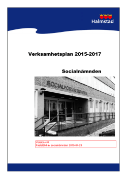 Verksamhetsplan 2015-2017 Socialn&auml;mnden