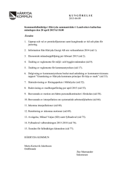 Handlingar - Härryda kommun