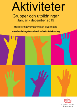 Aktivitetskatalog 2015!