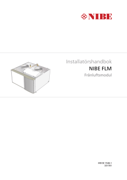 Installatörshandbok NIBE FLM