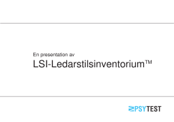Presentation LSI-ledarstilsinventorium PT4.qxd