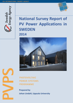 National Survey Report of PV Power