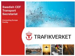 Swedish CEF Transport Secretariat