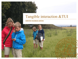 Tangible interaction &TUI