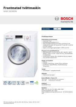 Bosch WAB 28296SN
