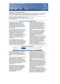 BASFAKTA FÖR INVESTERARE - Nordkinn | Asset Management