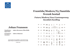 Johan Fransson Framtida/Modern/Ny/Samtida Svensk