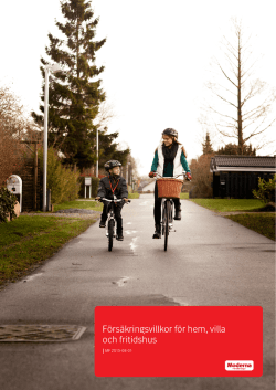 Fullständiga villkor - Moderna Försäkringar