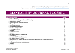 MANUAL BHV-JOURNAL I COSMIC