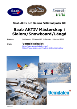 Saab AKTIV Mästerskap i Slalom/Snowboard/Längd
