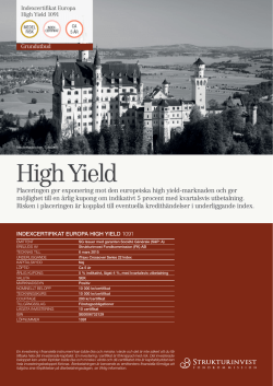 High Yield - Strukturinvest