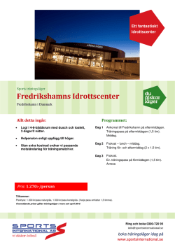 Fredrikshamns Idrottscenter