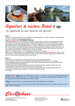 Älgsafari & Åland över dagen 2015.pmd
